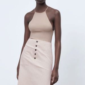 Zara tan/nude bodysuit